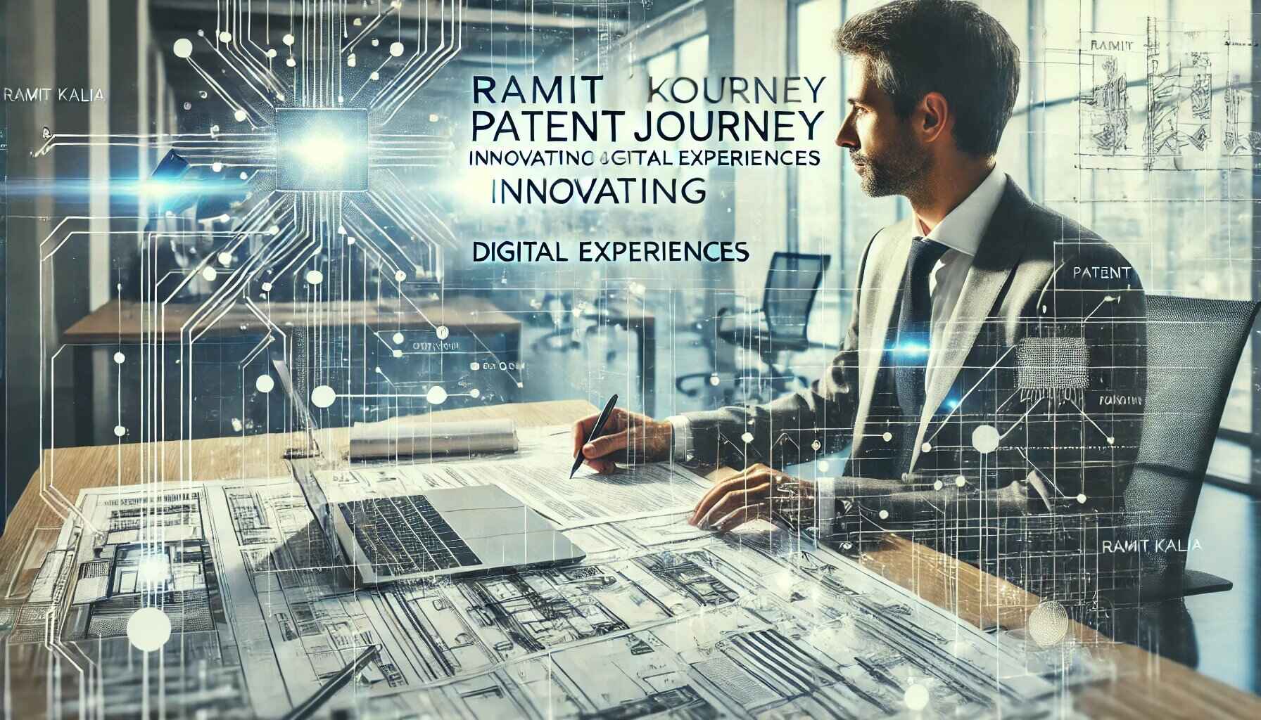 Ramit Kalia Patent journey in a modern office with innovation